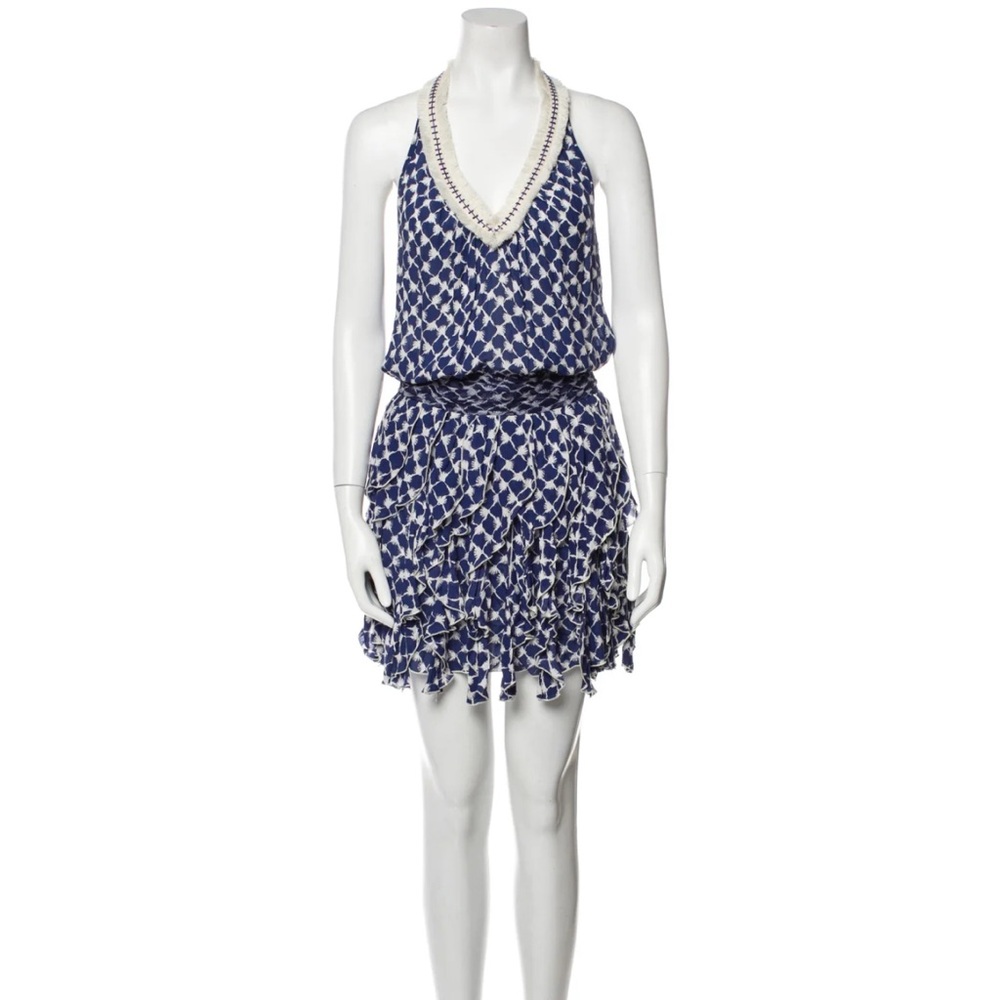 Poupette St. Barth Blue Printed Dress